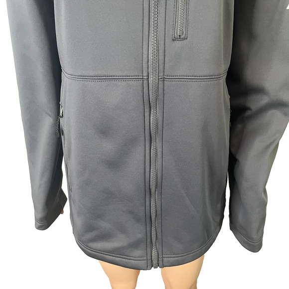 Ozark Trail Softshell Jacket Mens Small Gray Windbreaker Zip Front Fleece Lined - Picture 13 of 14
